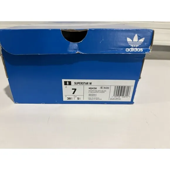 Adidas Superstar Shoes White Metallic Silver Womens Size 7 Shoes Trainers