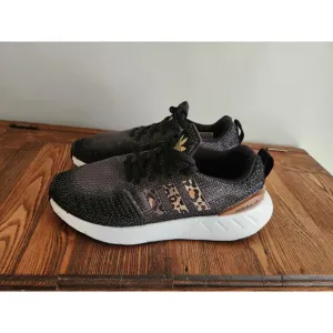 Adidas Swift Run 22 Women's Sneaker Shoes Size 7.5 Black Leopard EUC
