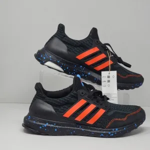 Adidas ULTRABOOST 5.0 DNA Running Shoes Black Orange HR1796 Men's Size 6.5 New