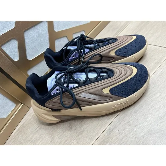 Adidas Women Shoes OZELIA Sneakers 6.5 Blue Brown