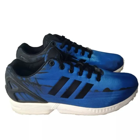 adidas ZX Flux 'Black Blue' Men's Size 11 Shoes ~AF5307