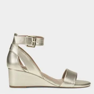 Aerosoles New Willowbrook Wedges Sandals Gold Metallic Holiday Party Size 12