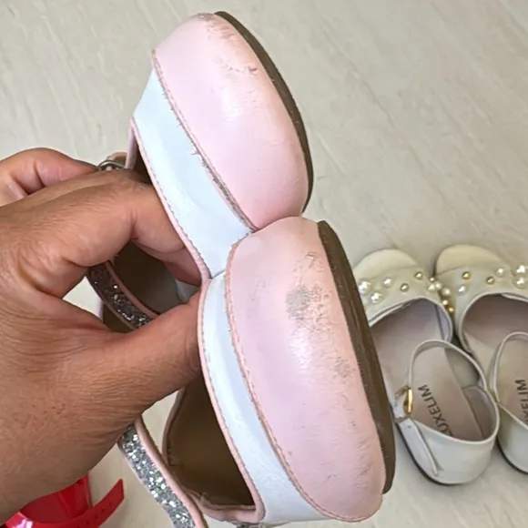 Age of Innocence Mary Jane Shoes with Glitter Strap