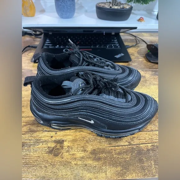 Air Max 97 triple black big kids size 5.5