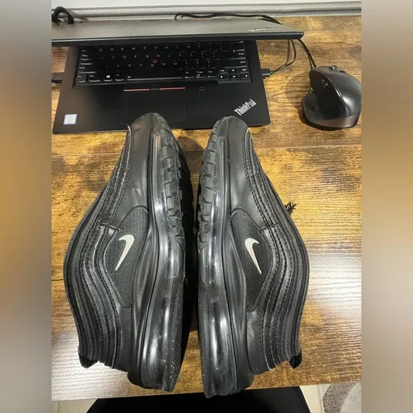 Air Max 97 triple black big kids size 5.5