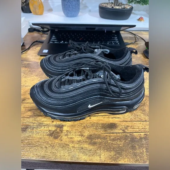 Air Max 97 triple black big kids size 5.5
