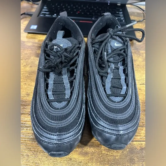 Air Max 97 triple black big kids size 5.5