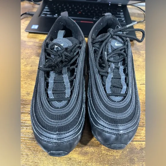 Air Max 97 triple black big kids size 5.5
