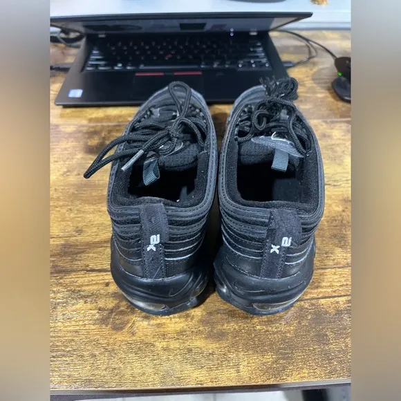 Air Max 97 triple black big kids size 5.5