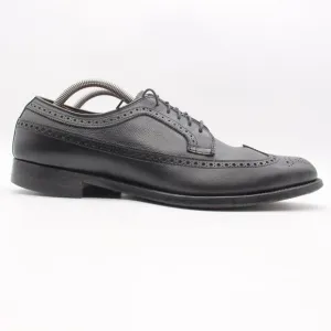Alden 679 Men’s US 12 AA Wingtip Oxford Black Leather Dress Shoes Lace Up