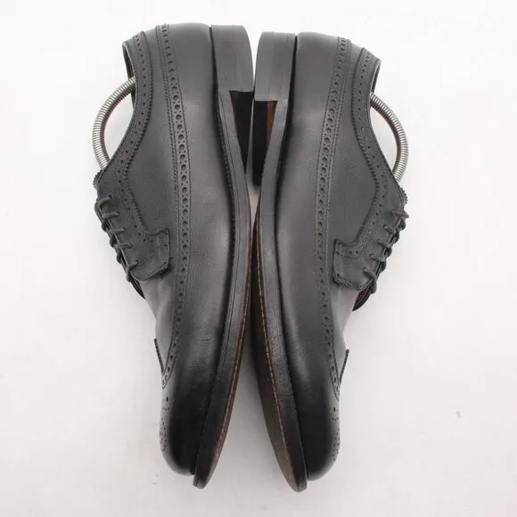 Alden 679 Men’s US 12 AA Wingtip Oxford Black Leather Dress Shoes Lace Up