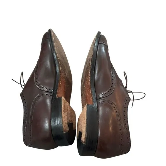 Alden Dress Shoes 913 Straight Tip Inner Vane Color Brown US 12 A/C