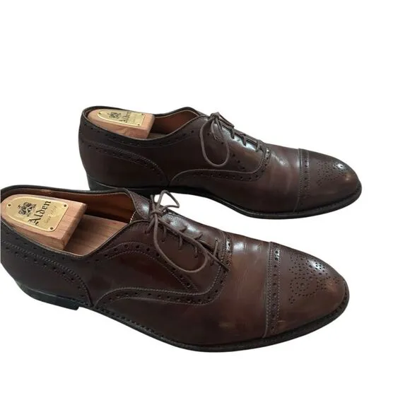 Alden Dress Shoes 913 Straight Tip Inner Vane Color Brown US 12 A/C