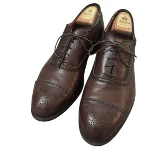 Alden Dress Shoes 913 Straight Tip Inner Vane Color Brown US 12 A/C