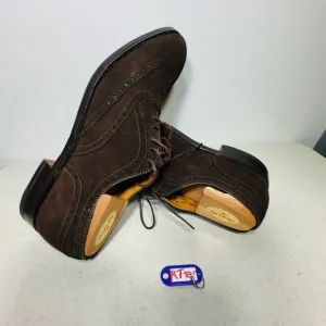 Alden Wingtip Bal Men's Size 10AAAA/AA  Dress Shoes 904 Brown Suede Leather