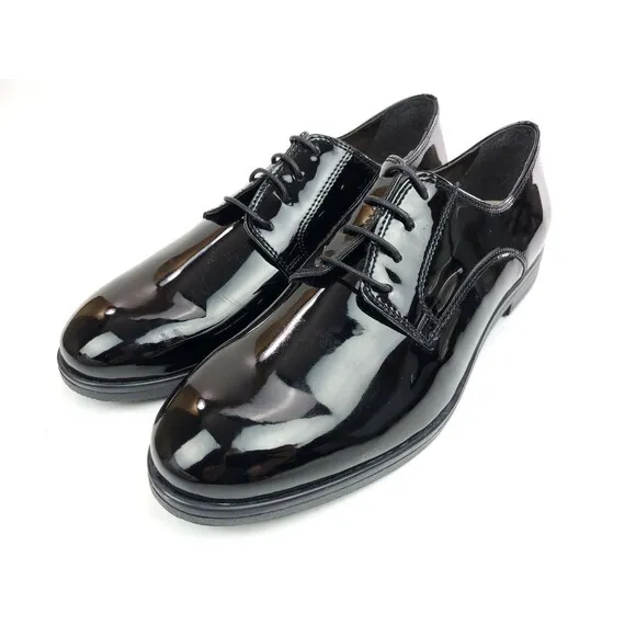 Aldo Laroamma Black Patent Leather Dress Derby Shoes Size UK 9.5 US 11