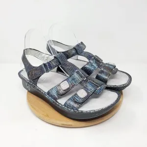 Alegria Kleo Sandals Womens 40 Glimmer Glam Colorful Strappy Heel Strap Shoes