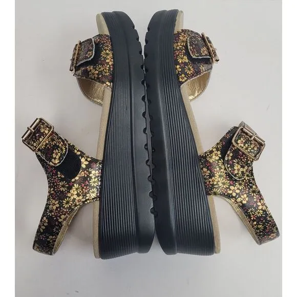 Alegria Morgyn Pretty Things Leather Multicol Women's Strap Wedge Sandals EU 41