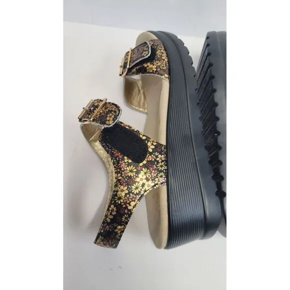 Alegria Morgyn Pretty Things Leather Multicol Women's Strap Wedge Sandals EU 41