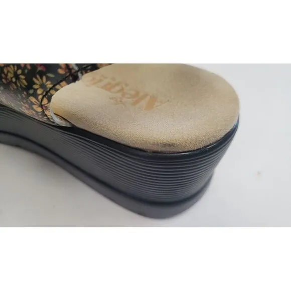 Alegria Morgyn Pretty Things Leather Multicol Women's Strap Wedge Sandals EU 41