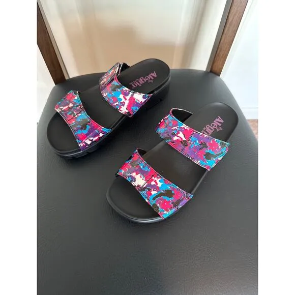 Alegria Rubie Collage Party Sandals size EU 36/ US 6-6.5 NWOT