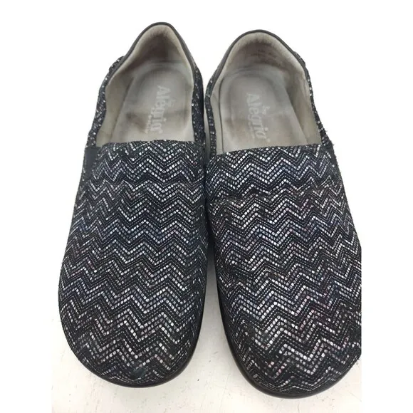 Alegria Women's Keli Shoes size 38 US Black Pro Ric Rack KEL-454 size 8-8.5
