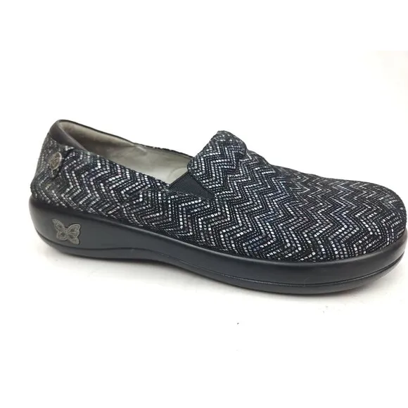 Alegria Women's Keli Shoes size 38 US Black Pro Ric Rack KEL-454 size 8-8.5