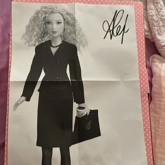ALEX Magazine Launch Blonde Hair Black Suit Model Journal Editor