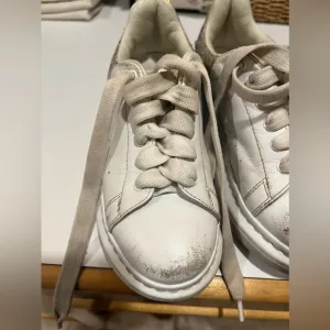 Alexander McQueen white glitter  sneakers
