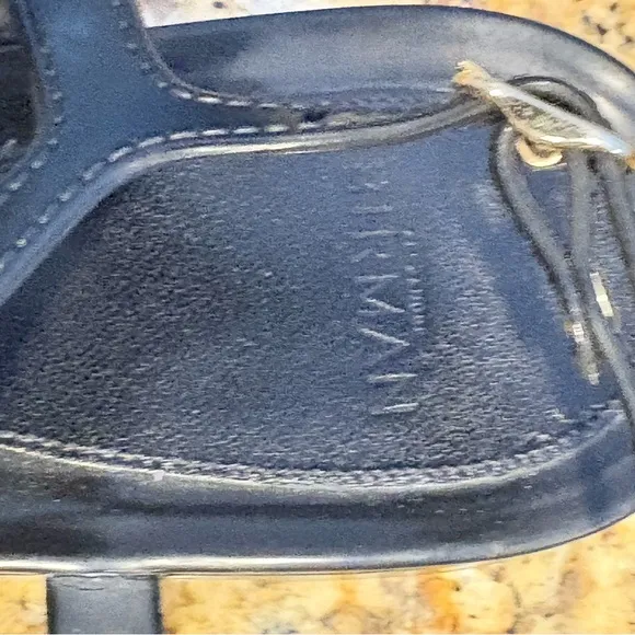 Alexandre Birman Clarita Jelly T-Strap Sandals Black bow flats size 37 US 7