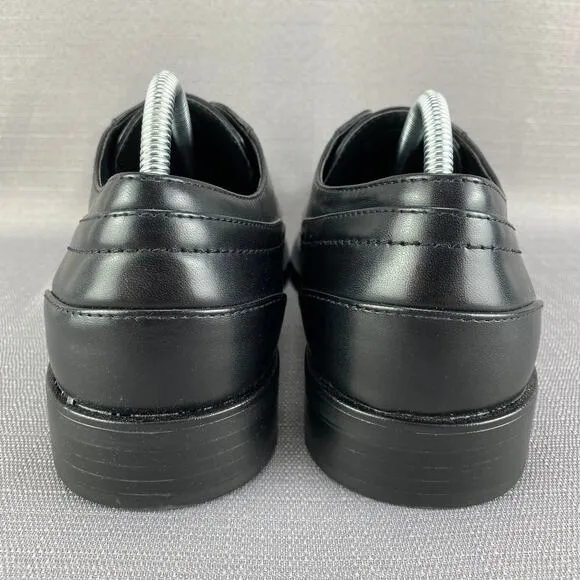 Alfani Sheldon Black Moc-Toe Derby Dress Shoes Mens 10M