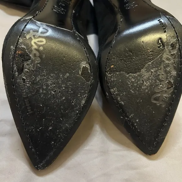 Alice Olivia Dominique tie ankle heels in black color Size 9.5