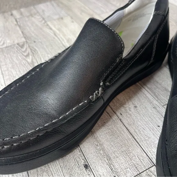 ALIGN By Nurse Mates Black Trayton Flat Shoes Size 8