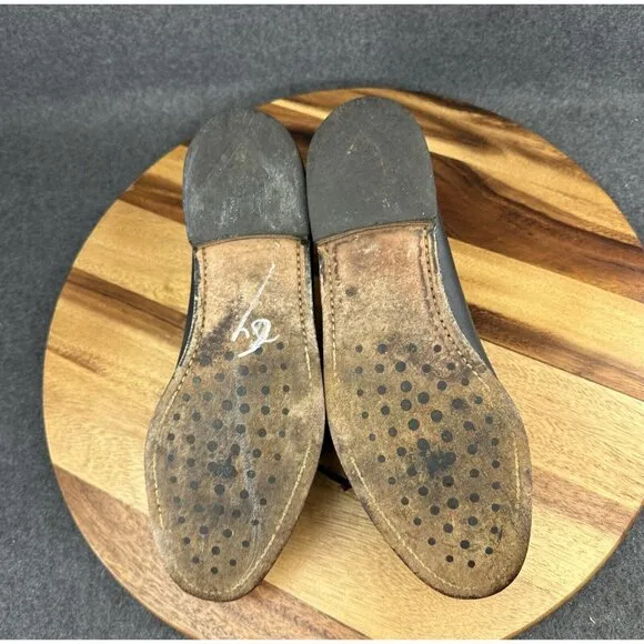 Allen Edmonds Alameda USA 10D Black Leather Tassel Tie Kiltie Loafer Shoes