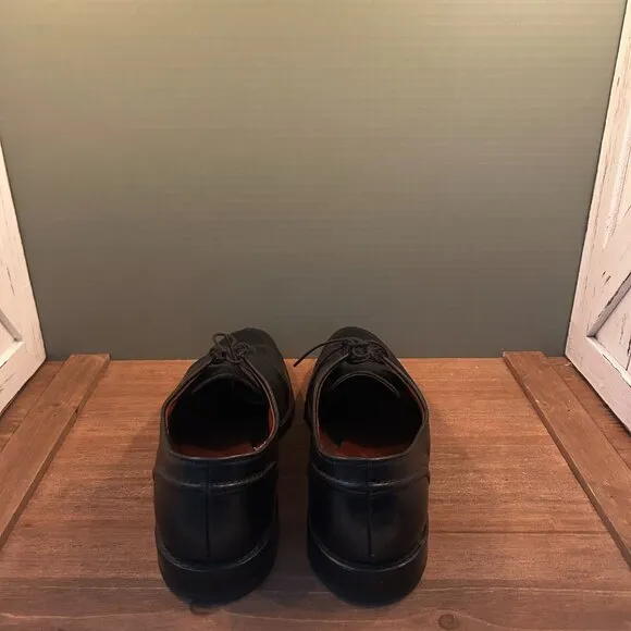 Allen Edmonds Black Leather LaSalle Split Toe Derby Dress Shoes Size 9