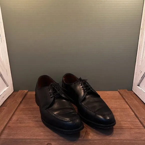 Allen Edmonds Black Leather LaSalle Split Toe Derby Dress Shoes Size 9