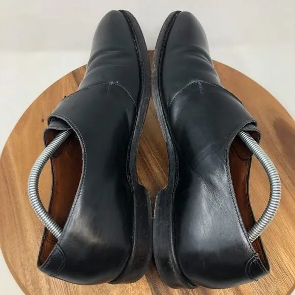 Allen Edmonds Boston Mens Black Leather Monk Strap Dress Shoes 11.5 B Model 4010
