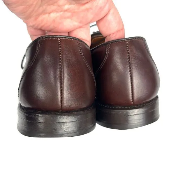 Allen Edmonds Buxton Brown Leather Dress Shoes Derby Style size 9