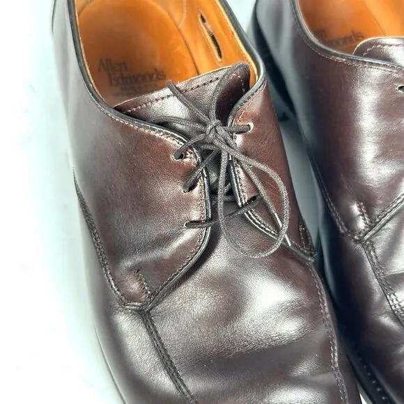 Allen Edmonds Buxton Brown Leather Dress Shoes Derby Style size 9