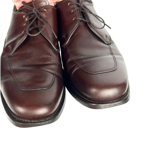 Allen Edmonds Buxton Brown Leather Dress Shoes Derby Style size 9
