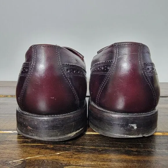 Allen Edmonds CANTERBURY Men's Dress Shoes Strapped Burgundy‎ 11.5 C