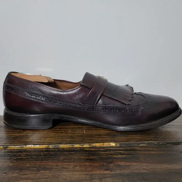 Allen Edmonds CANTERBURY Men's Dress Shoes Strapped Burgundy‎ 11.5 C