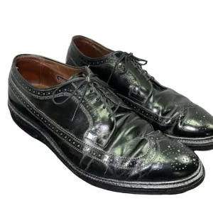 Allen Edmonds Chester Black Wing Tip Oxford Tie Men's Dress Shoes 9.5 9.5D