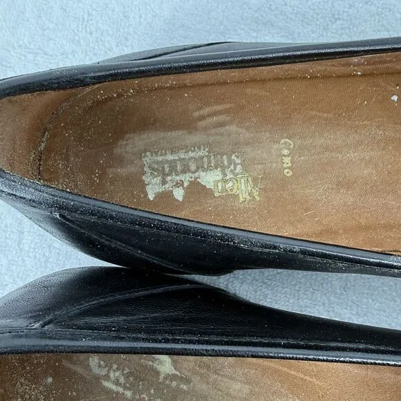Allen Edmonds Como Black Leather Tassel Loafers Size 10.5