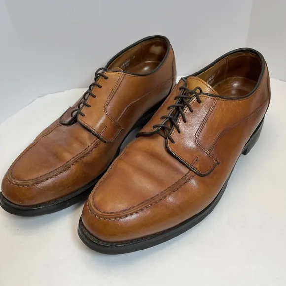Allen Edmonds Derby Oxford Dress Shoe Men's Size 10D 1168 Brown Leather Lace Up