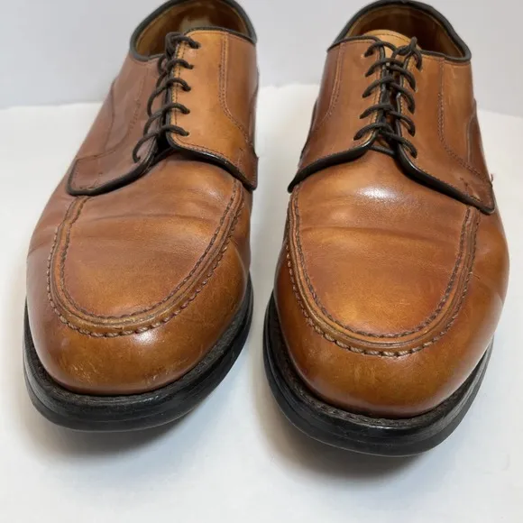 Allen Edmonds Derby Oxford Dress Shoe Men's Size 10D 1168 Brown Leather Lace Up