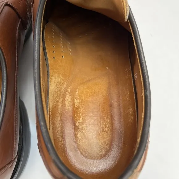 Allen Edmonds Derby Oxford Dress Shoe Men's Size 10D 1168 Brown Leather Lace Up
