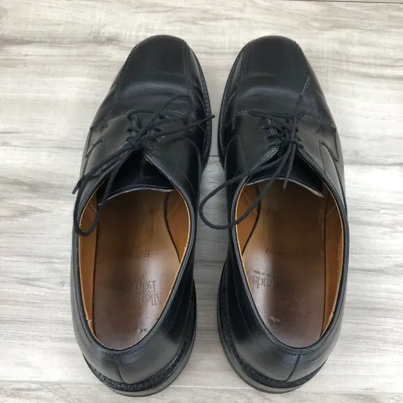 Allen Edmonds Derby Oxfords Mens 9.5D Hillcrest Black Leather Lace Up Dress Shoe