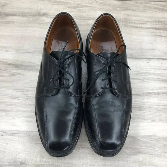 Allen Edmonds Derby Oxfords Mens 9.5D Hillcrest Black Leather Lace Up Dress Shoe
