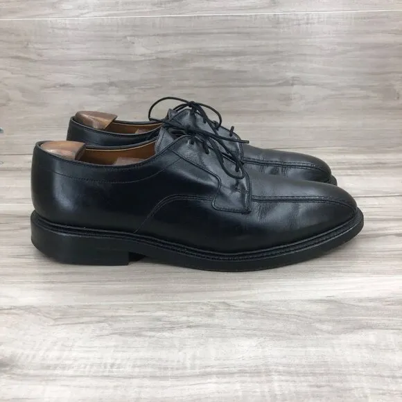 Allen Edmonds Derby Oxfords Mens 9.5D Hillcrest Black Leather Lace Up Dress Shoe